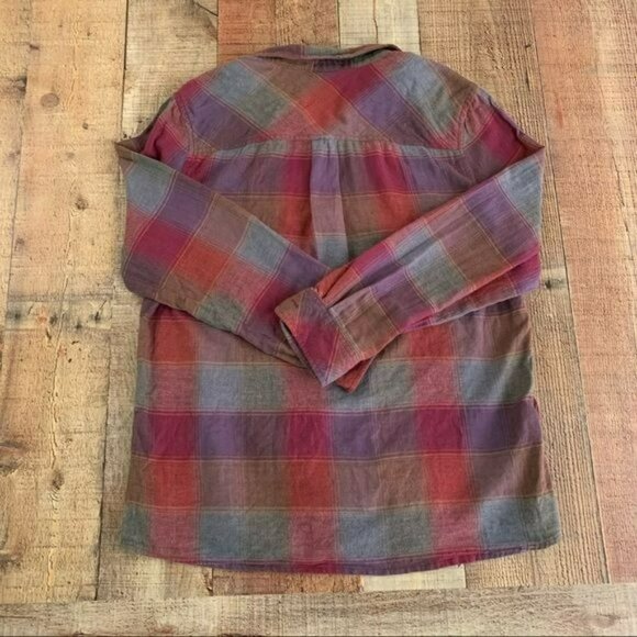 Plaid Button Down Shirt - Multicolor - Picture 3 of 5